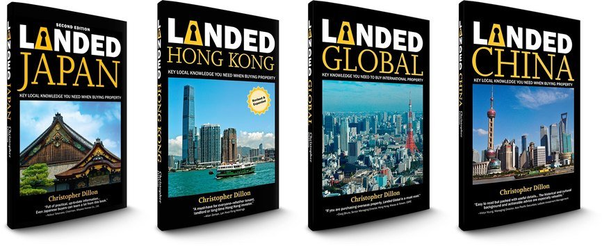 Covers of Landed Japan, Landed Hong Kong, Landed Global and Landed China