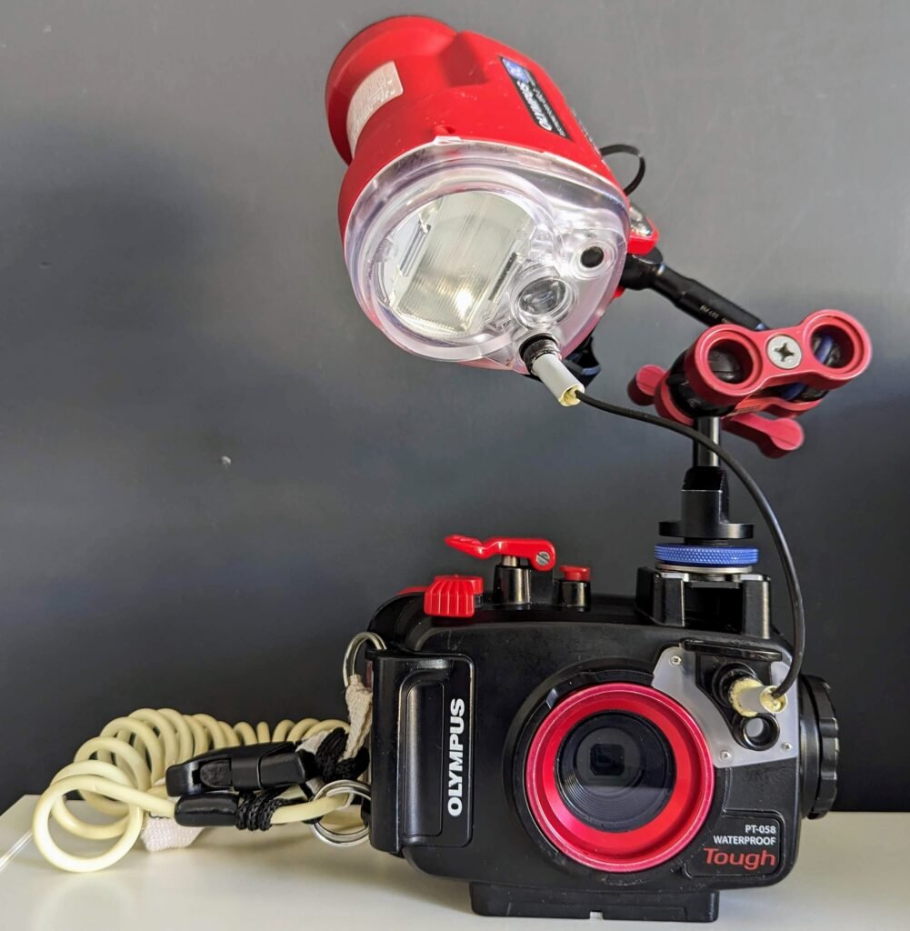 Olympus TG-5 camera, PT-058 housing and UFL-3 Strobe