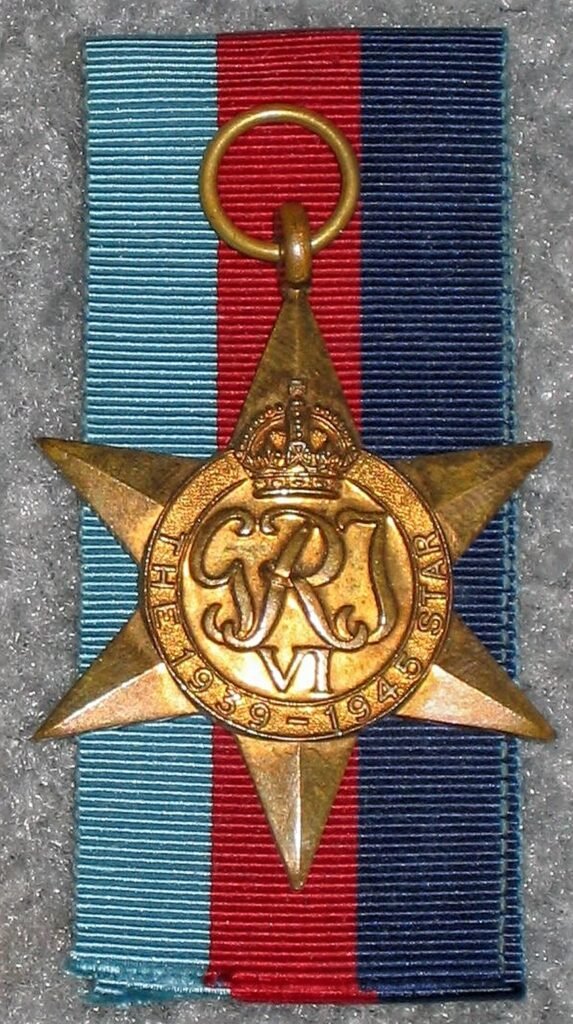 The 1939-1945 Star medal is one of the few objects in my photo archive 